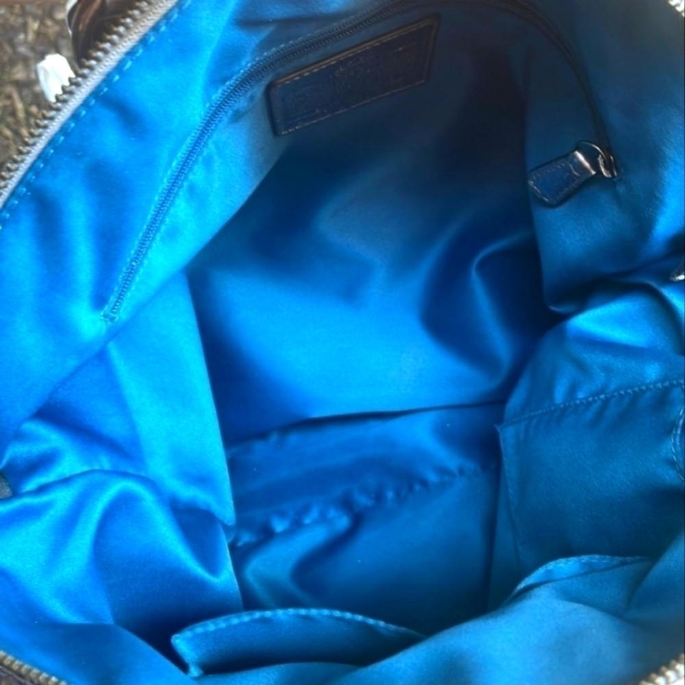 COACH Madison Metallic Leather Lindsey Large Bag - Picture 8 of 16